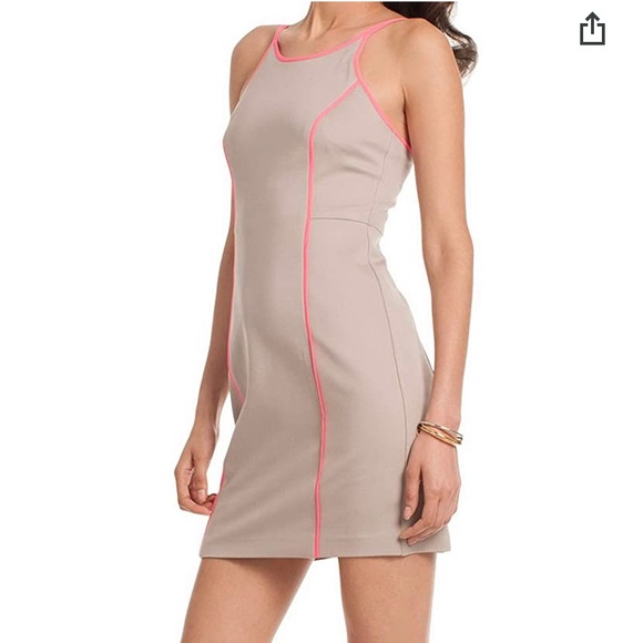 Trina Turk Dresses & Skirts - Trina Turk 'Yvette' Ponte Sheath Dress taupe pink